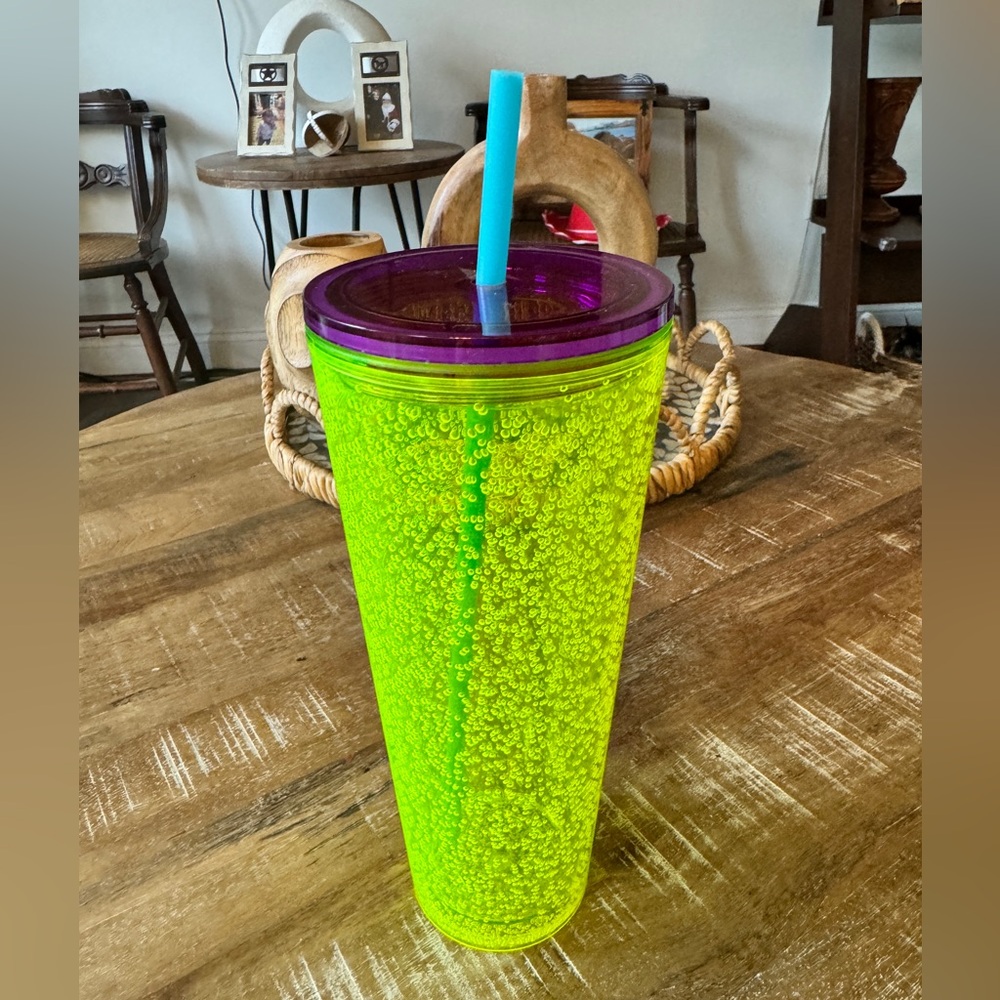 Starbucks 2023 Summer Yellow Lime Bubbles Venti Tumbler